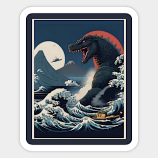 Kanagawa Monster Sticker